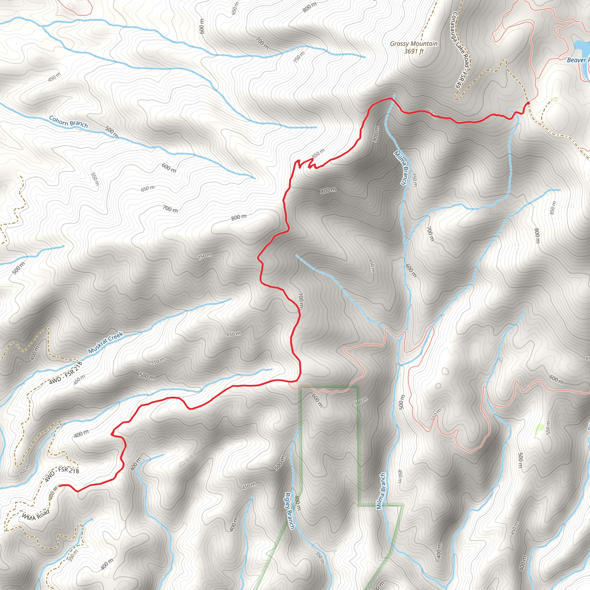 Windy Gap mobile static map
