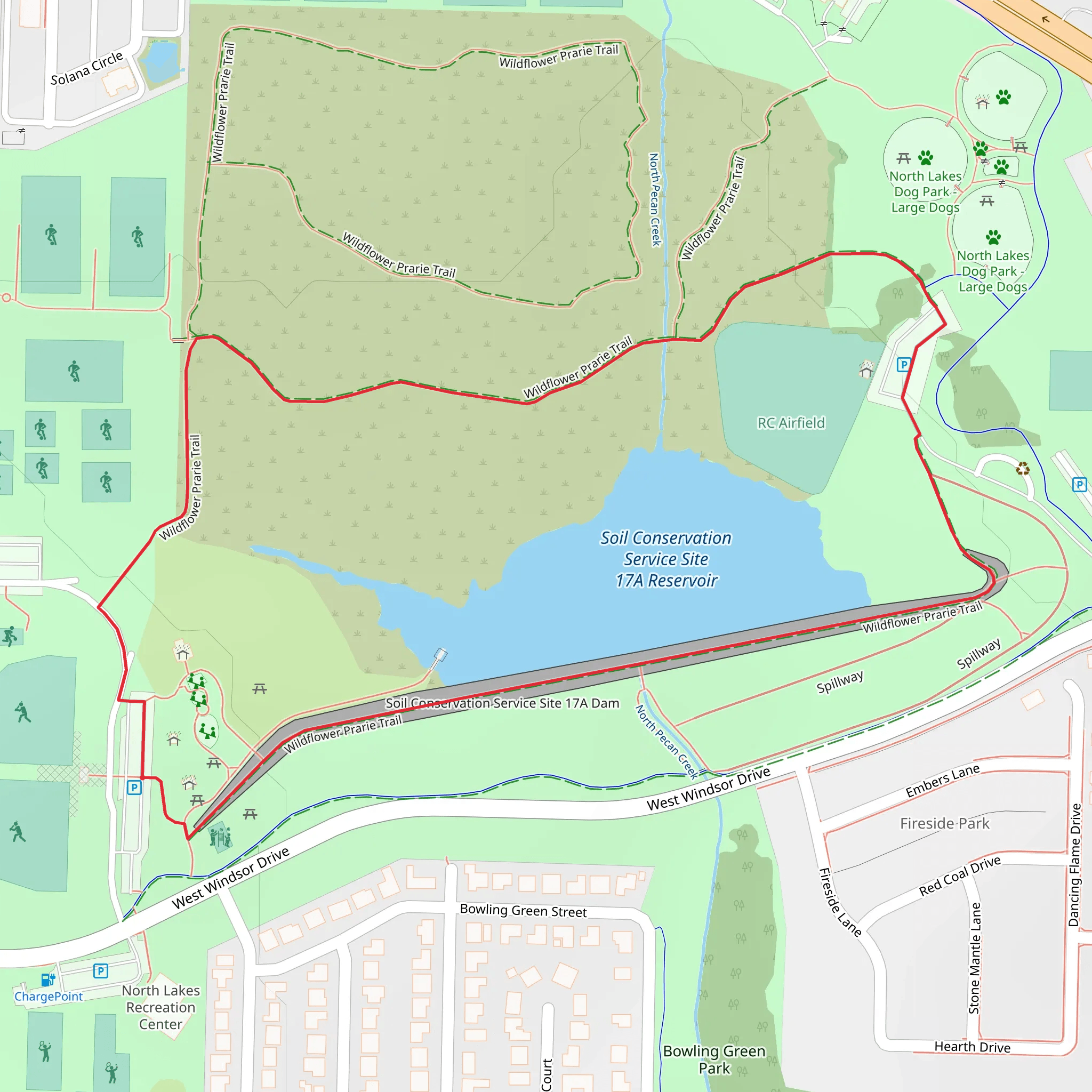 Wildflower Prarie Loop Trail mobile static map