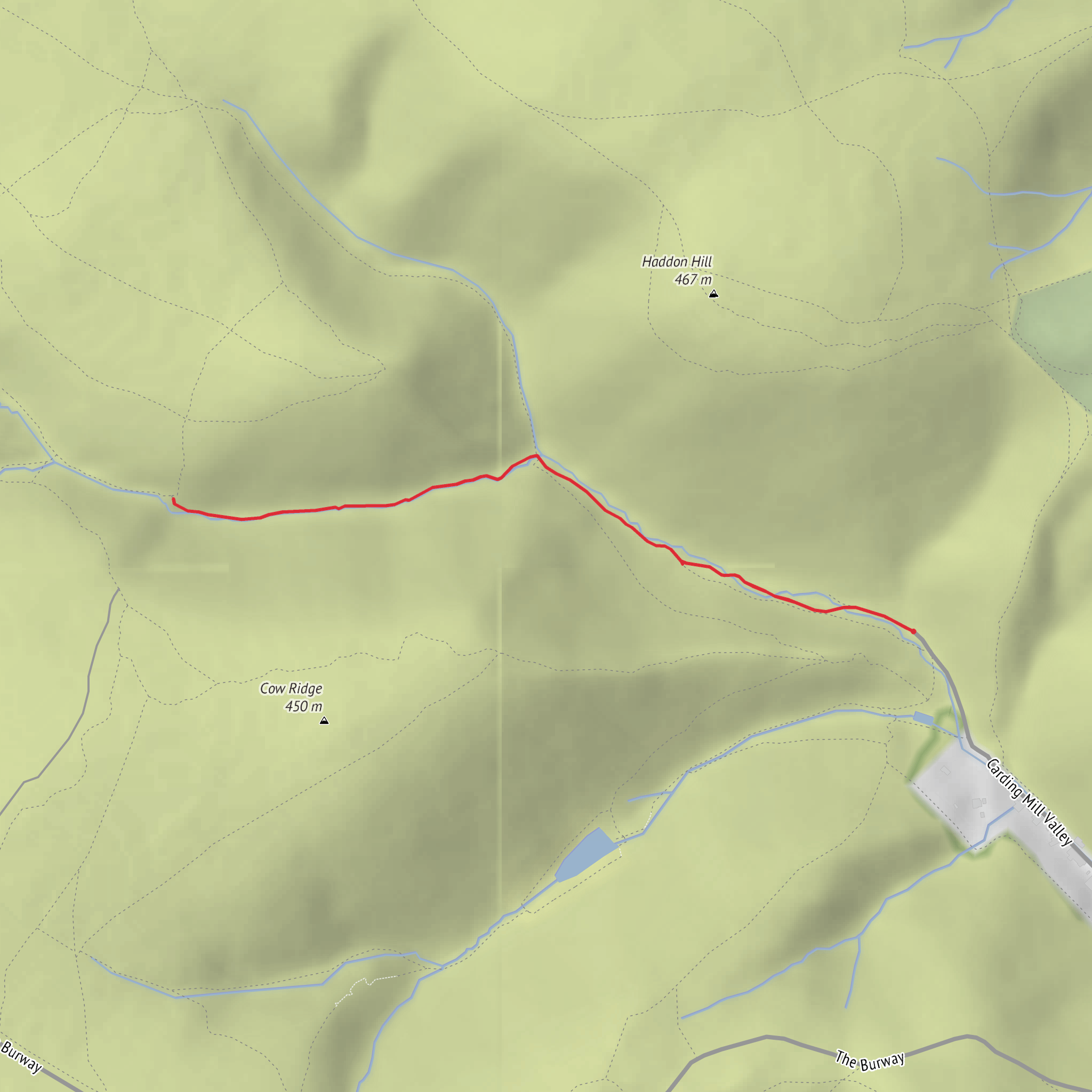 Lightspout Waterfall Walk mobile static map