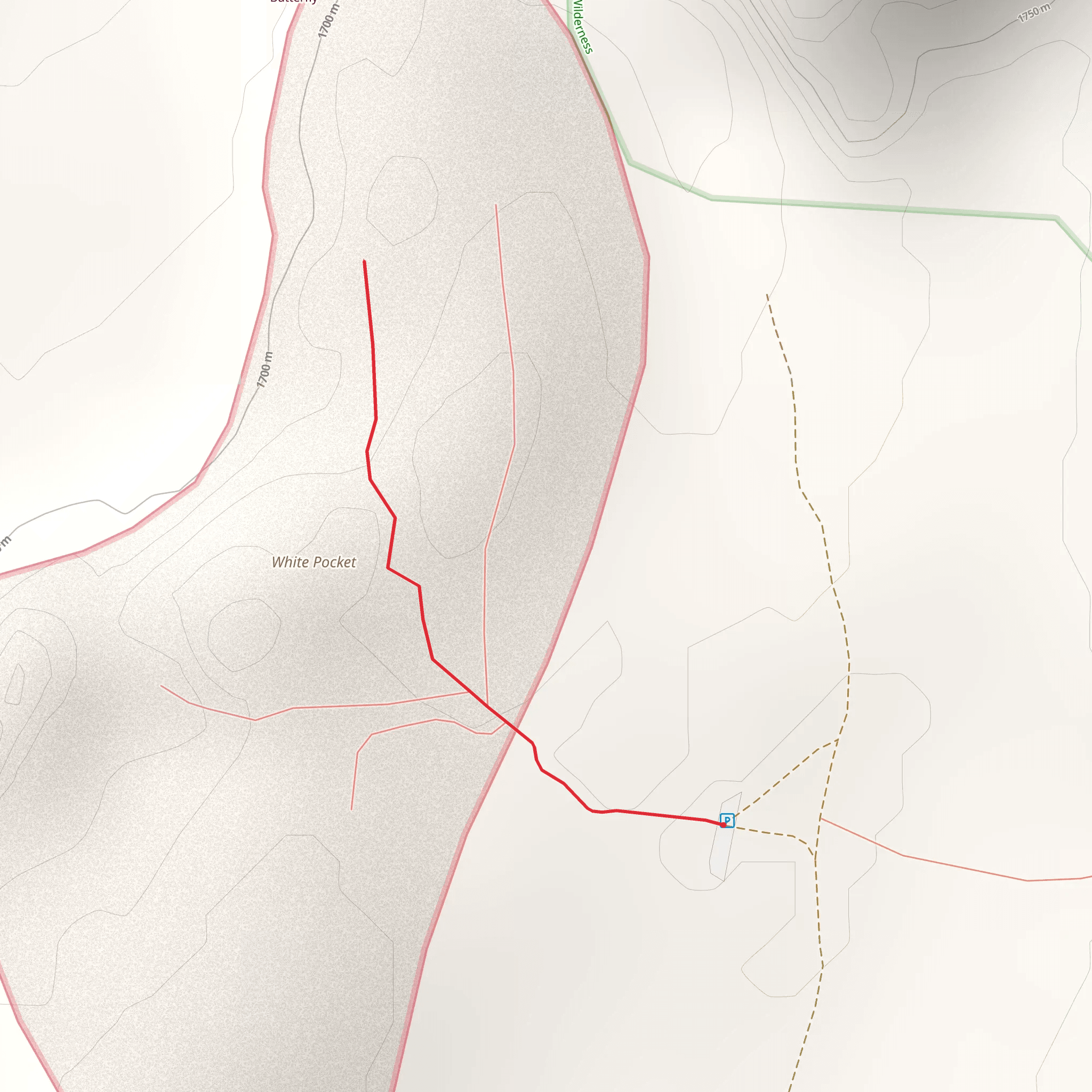 White Pocket mobile static map