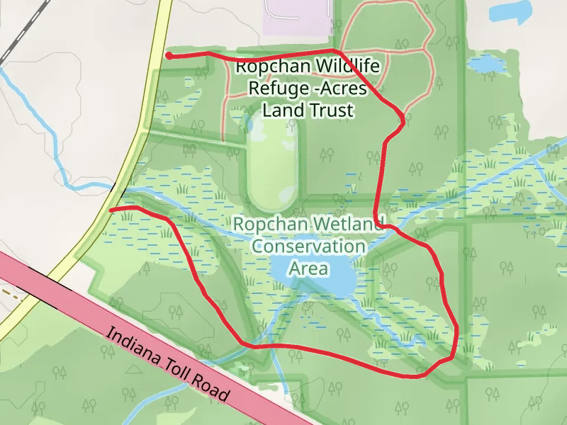 Horseshoe walk around Cemetery Lake