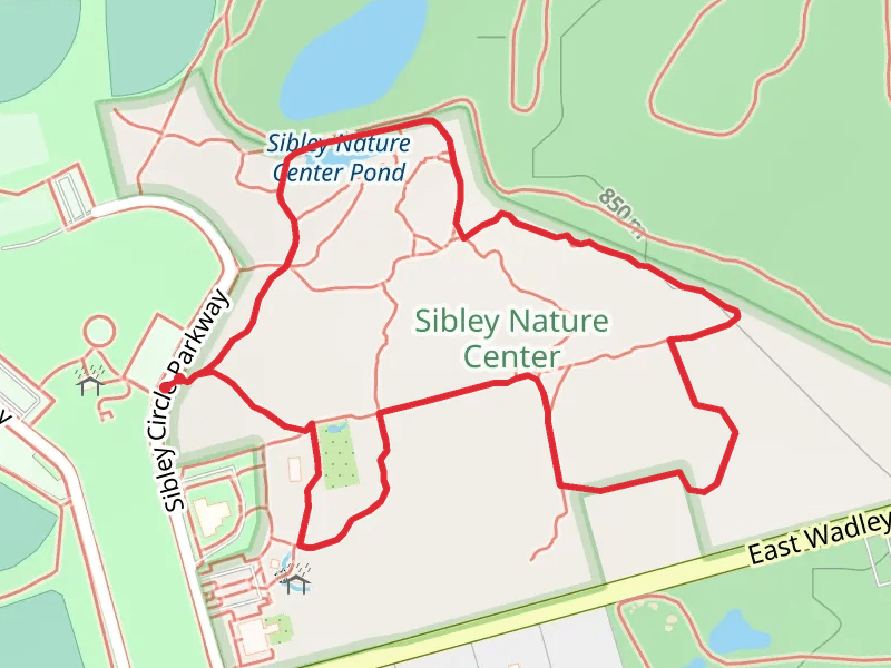 Sibley Nature Center Pond and Sybley Pond Loop