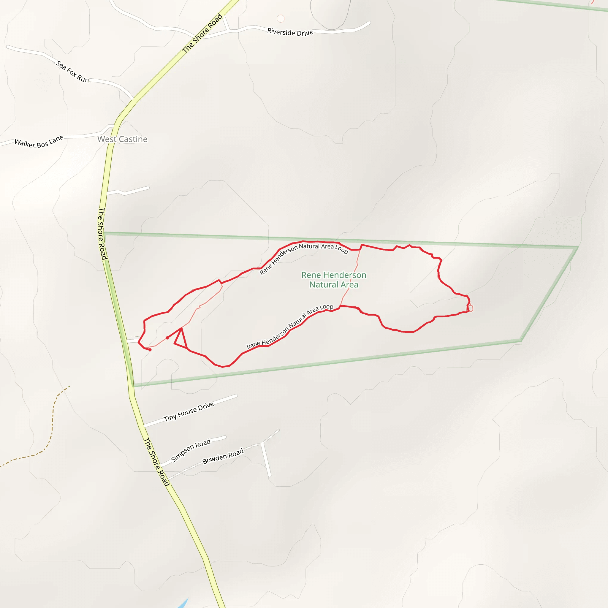 Rene Henderson Natural Area Loop mobile static map