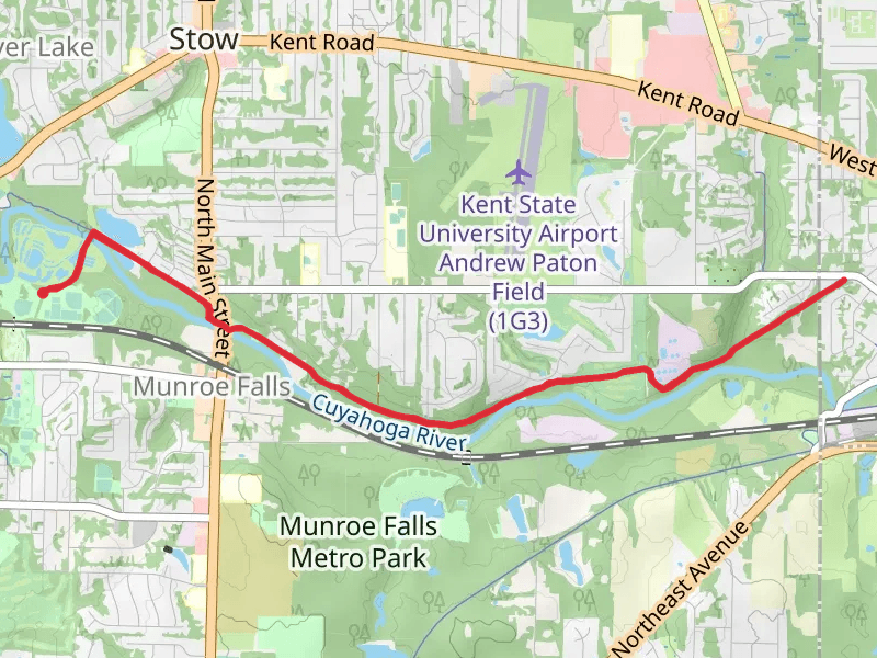 Walk along Cuyahoga River