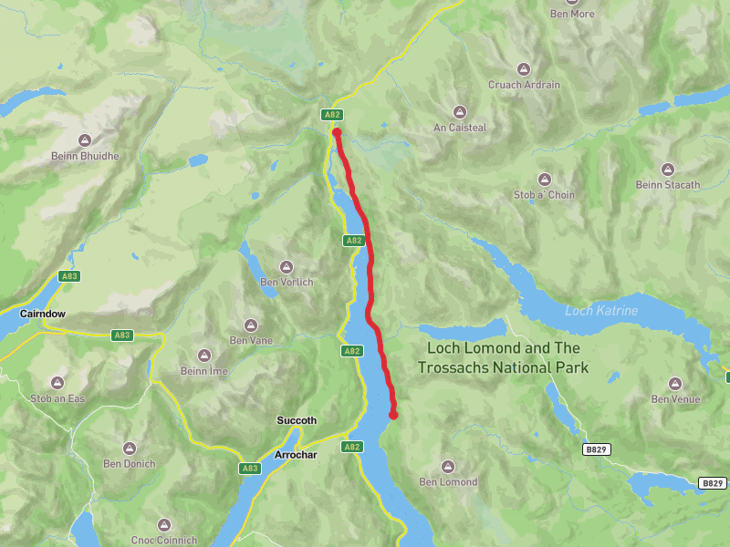 Loch Lomond section unfortunately hiker stoped working half way through  thumbnail