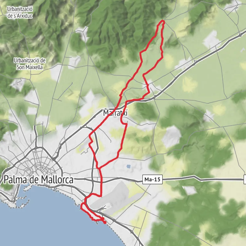 Hike from Can Pastilla mobile static map