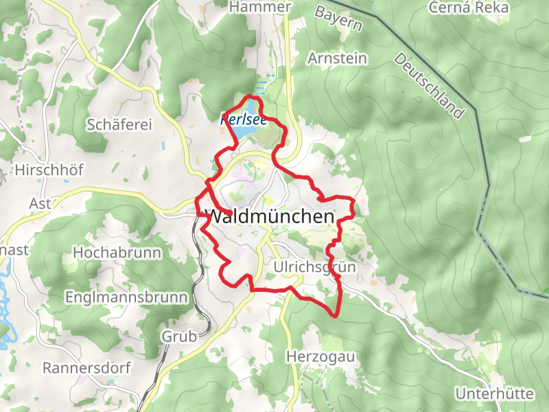 Waldmunchen Loop via Perlsee