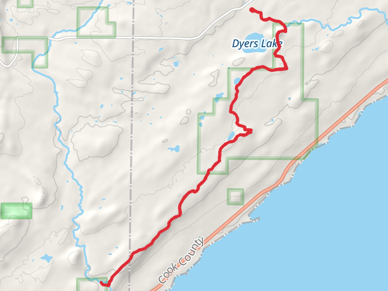 Caribou River via Superior Hiking Trail