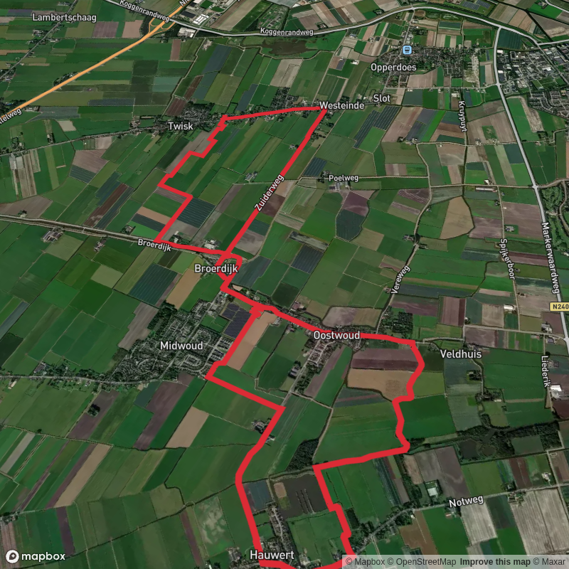 Broedijk Route, Heemraad Witweg and Sluispolderpad Loop