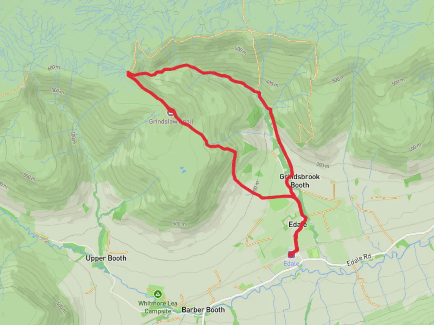 An image depicting the trail grindslow Knoll and its surrounding area.