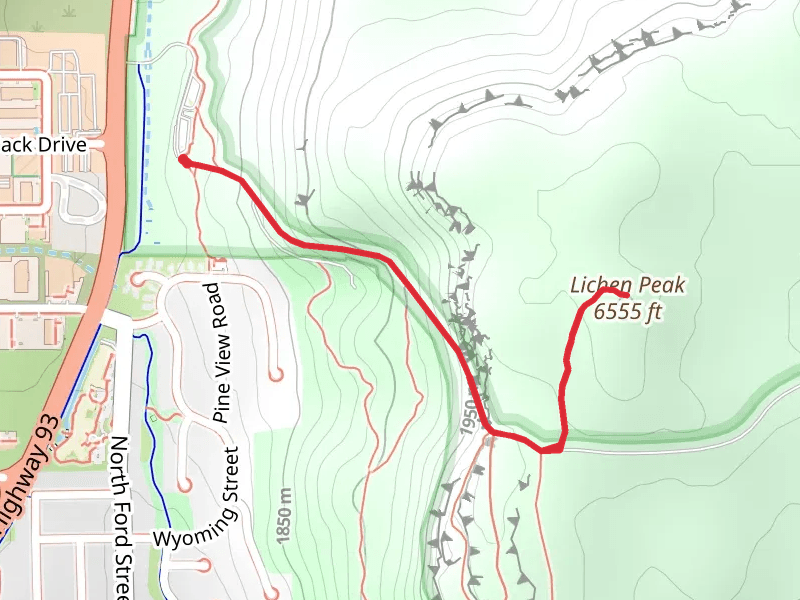 Lichen Peak Trail