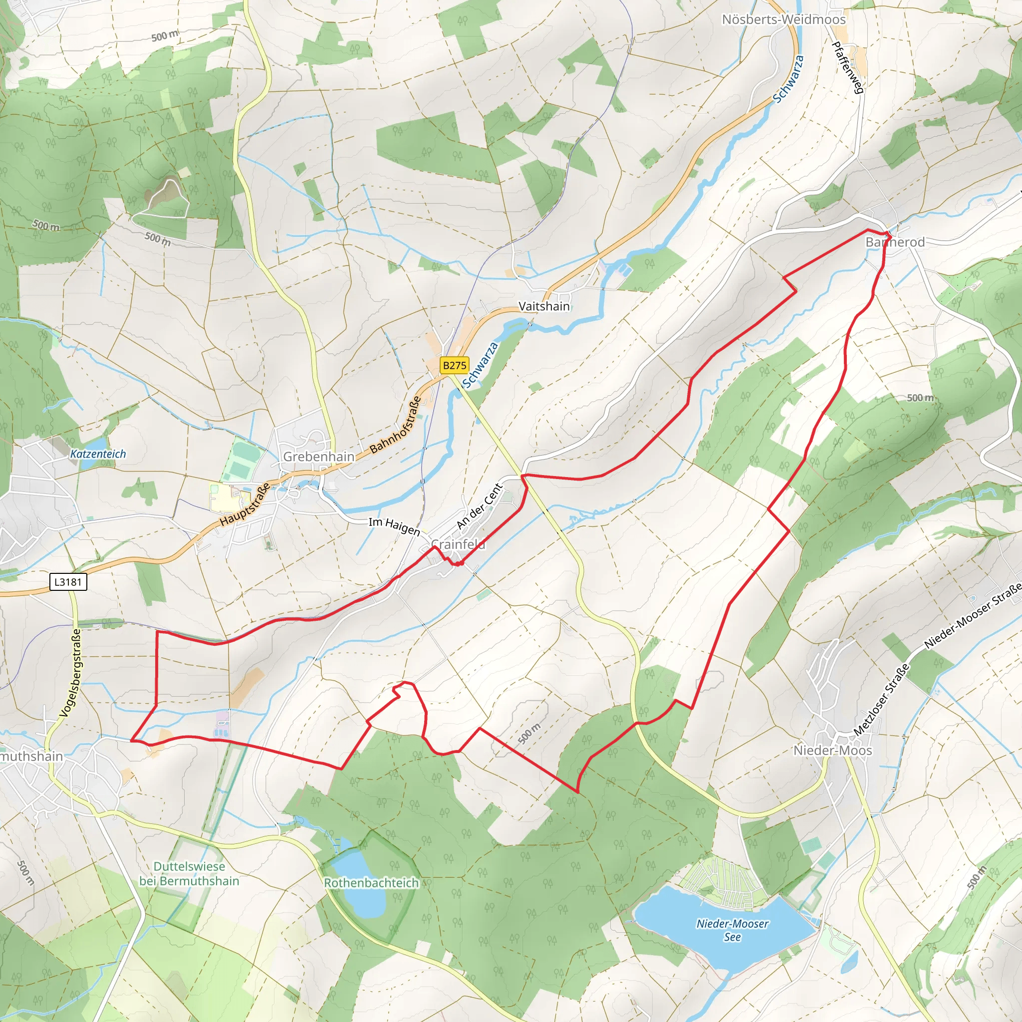 Maienberg Rundwanderweg mobile static map