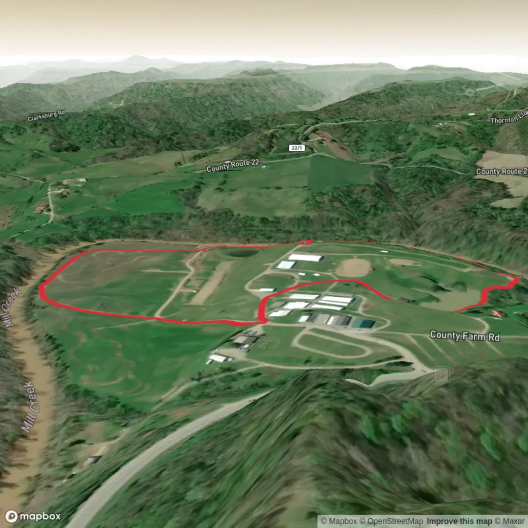 An image depicting the trail Derby Trail and Smoldering Trail and its surrounding area.