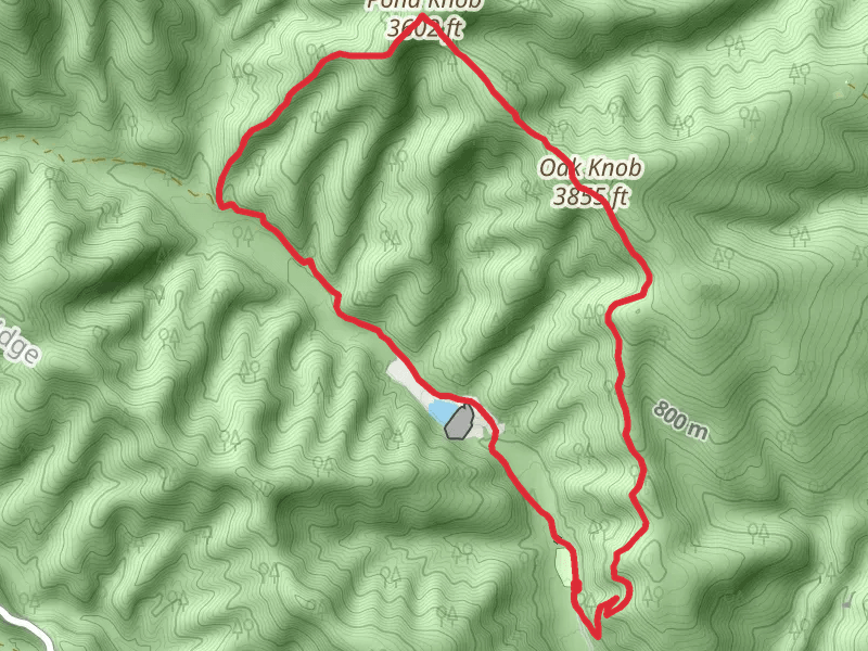 Hone Quarry, Pond Knob, Oak Knob and Cliff Loop Trail