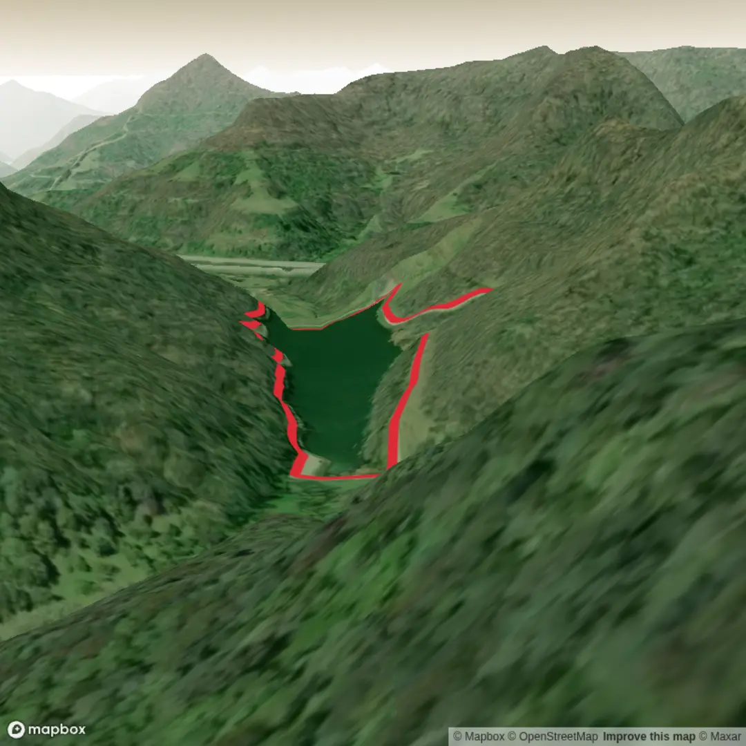 An image depicting the trail Lake Simpson Trail and its surrounding area.