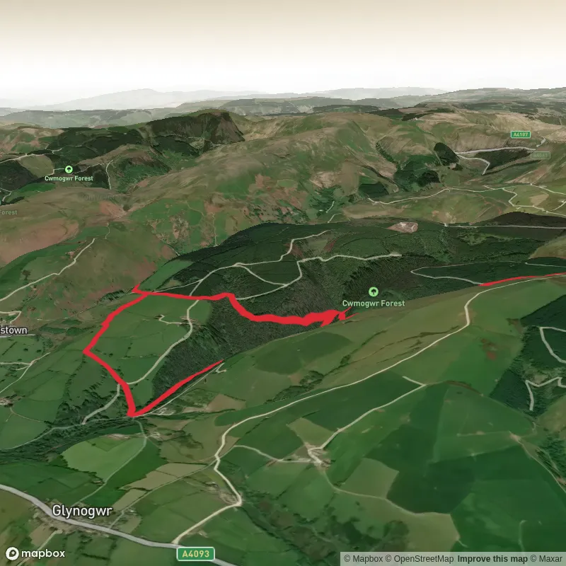 Hike from Ogmore Vale and Cwmogwr Forest