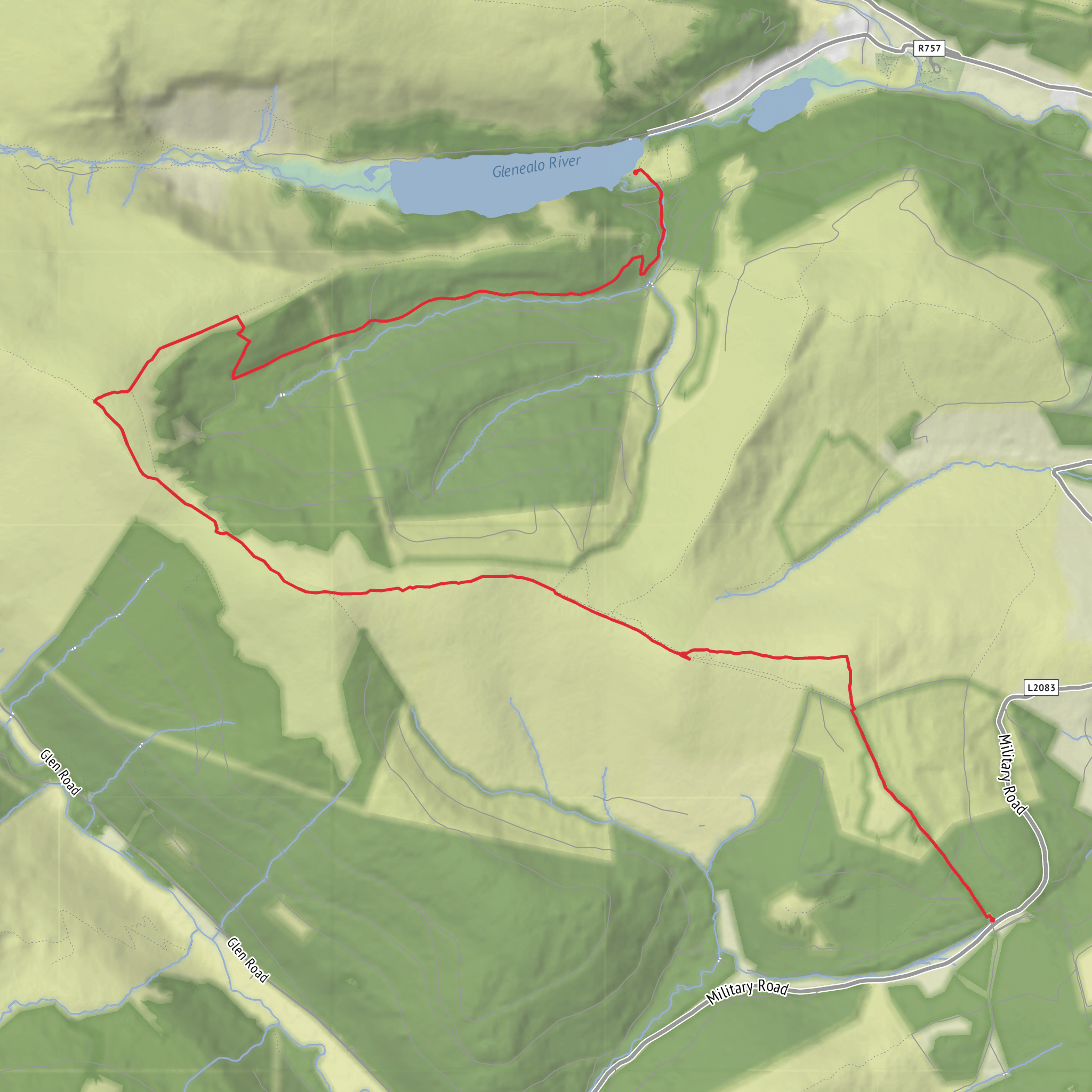 Shay Elliot to Glandalough Route - Apr 26 mobile static map