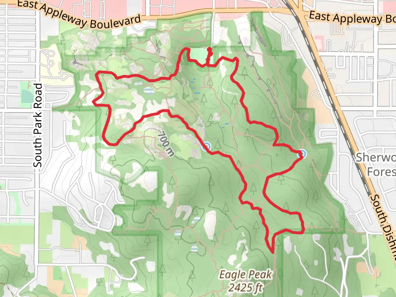 Pinecliff, Goldback and Deep Ravine Loop Trail