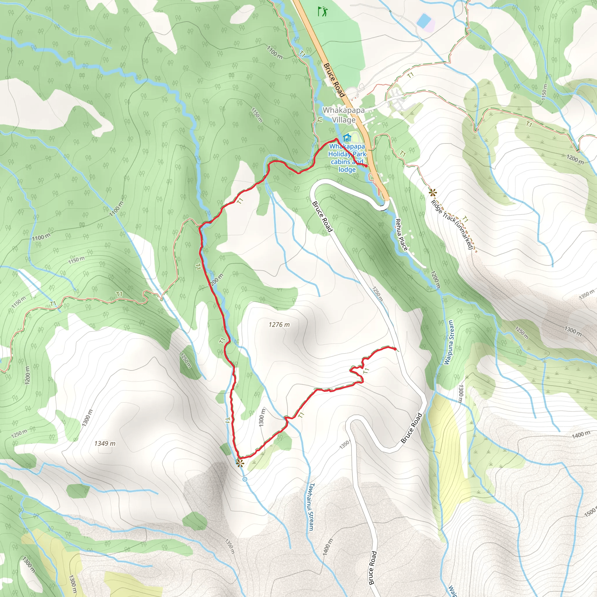 Silica Rapids Walk mobile static map