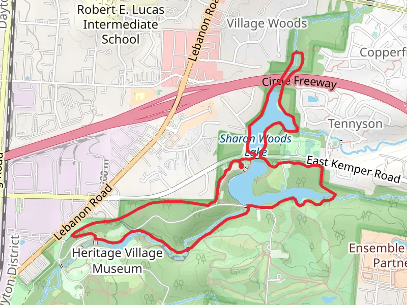 Sharon Woods Lake and George Trail Loop