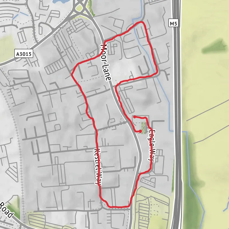 Hike from Exeter mobile static map