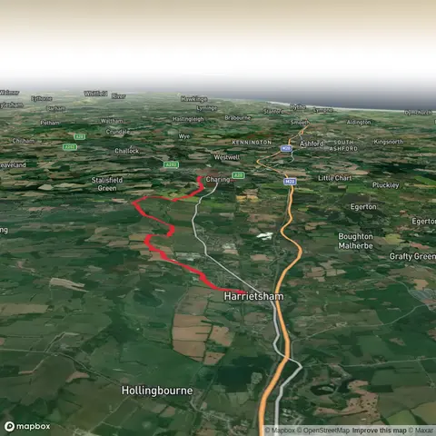 Harrietsham to Charing Station to station