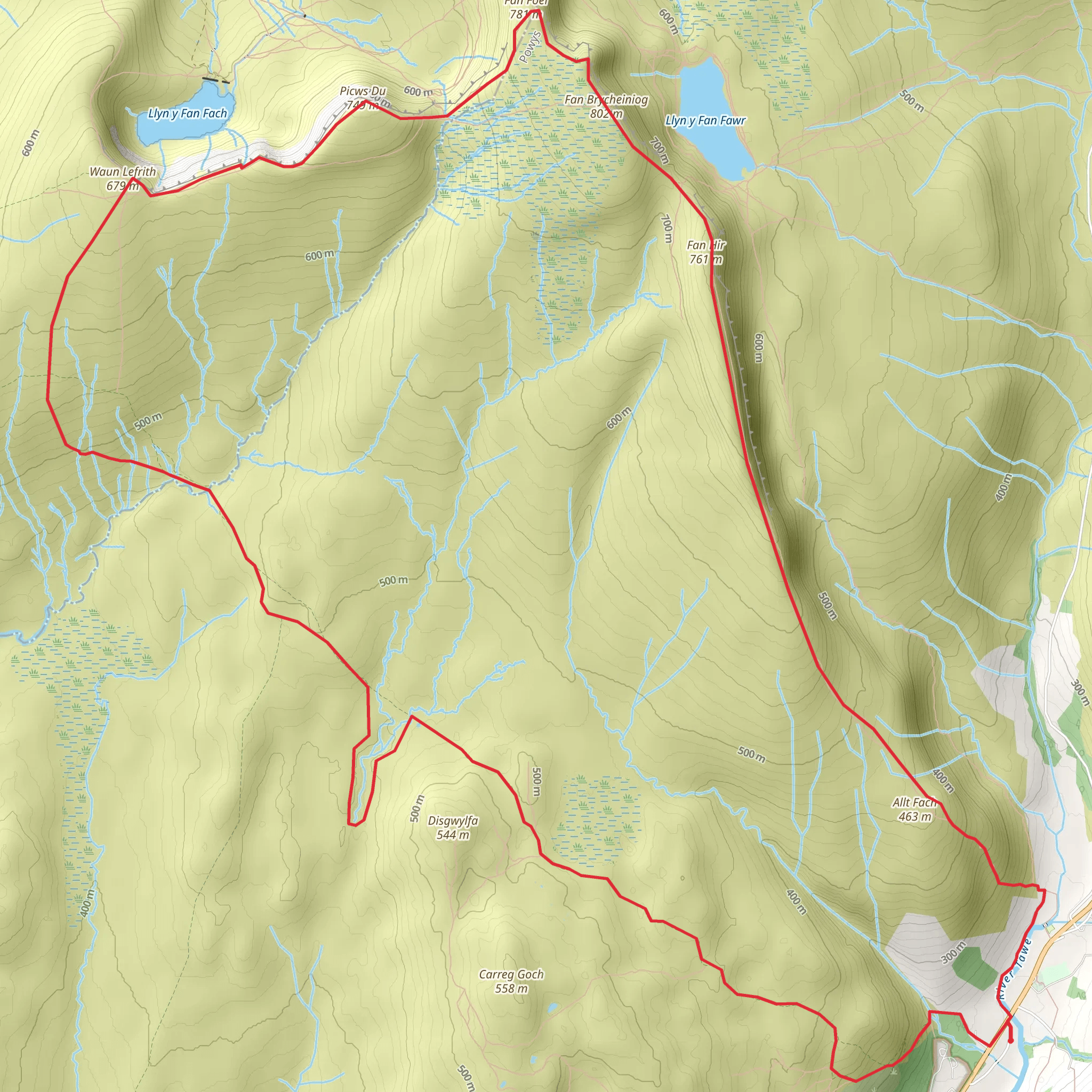 Sinc Giedd and Carmarthen Fans (33) mobile static map