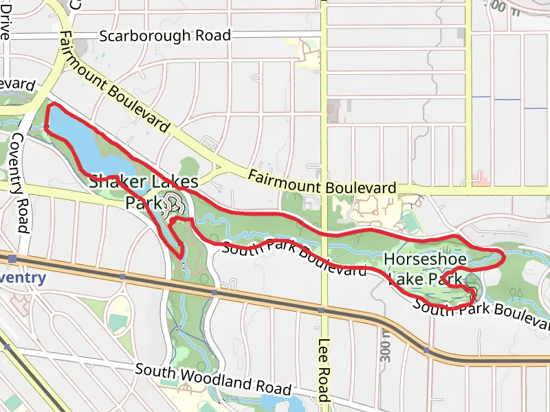 Lower Shaker Lake and Horseshoe Lake Park Loop