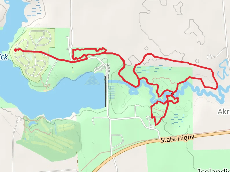 Hillman Trail, Bluebird Trail, Basswood Trail and Old Settlers Trail