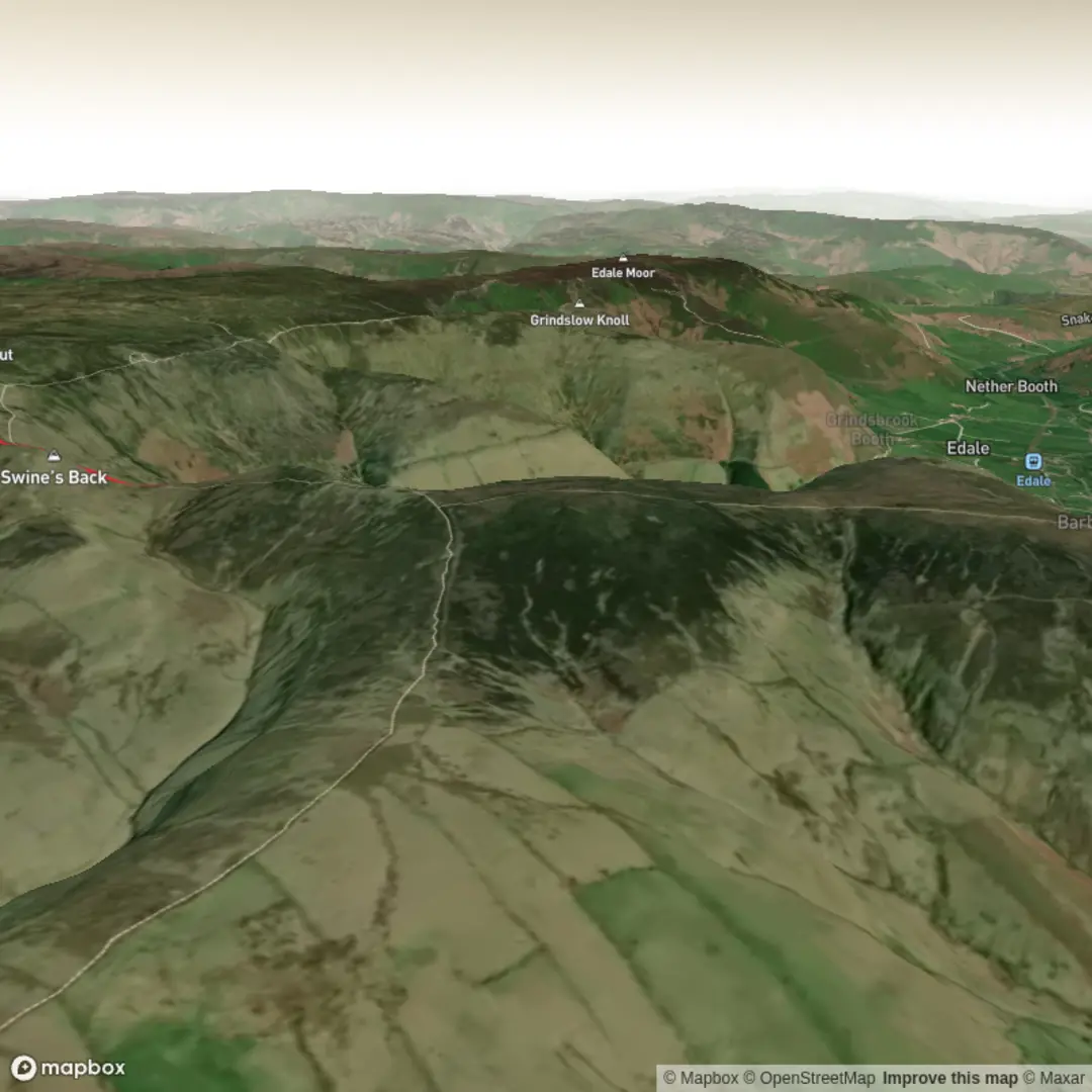 An image depicting the trail Kinder low and its surrounding area.