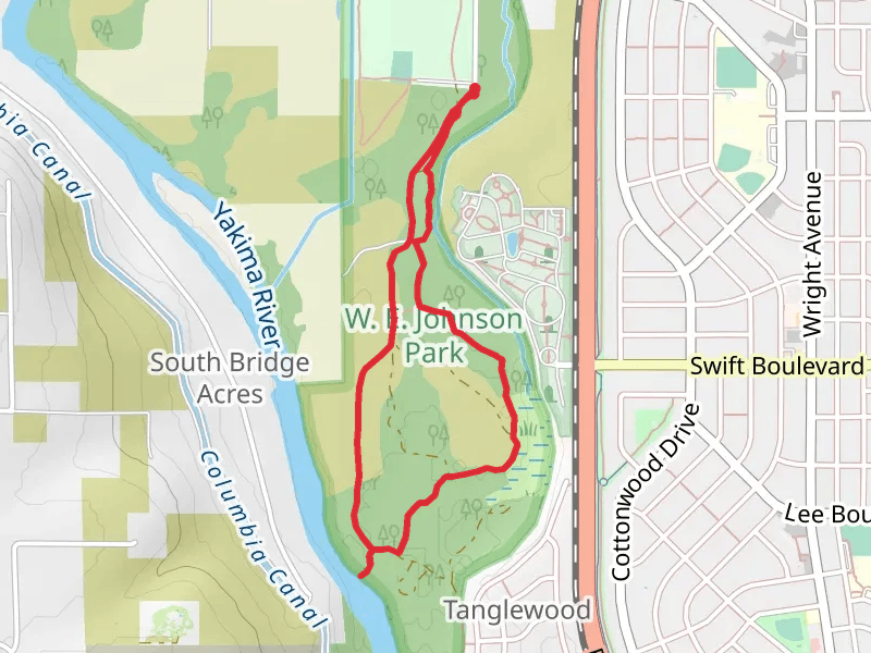 Tapteal and Hall Road Loop Trail