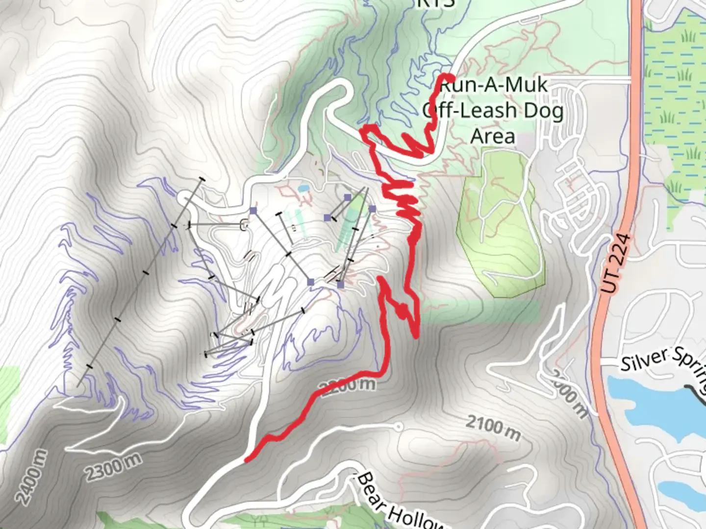 An image depicting the trail RTS and Iron Bill Walk and its surrounding area.