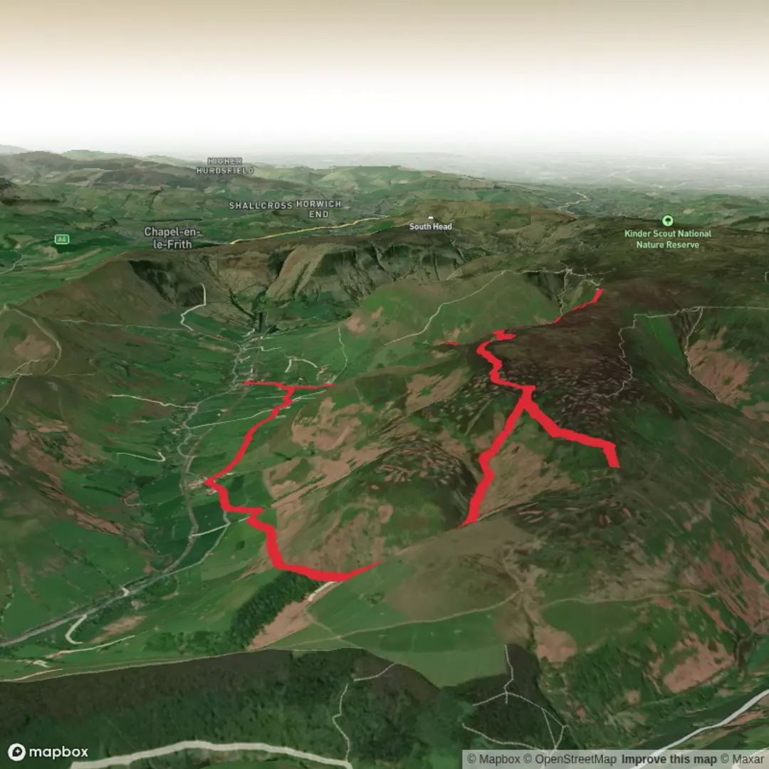 An image depicting the trail Edale Moor Circular and its surrounding area.