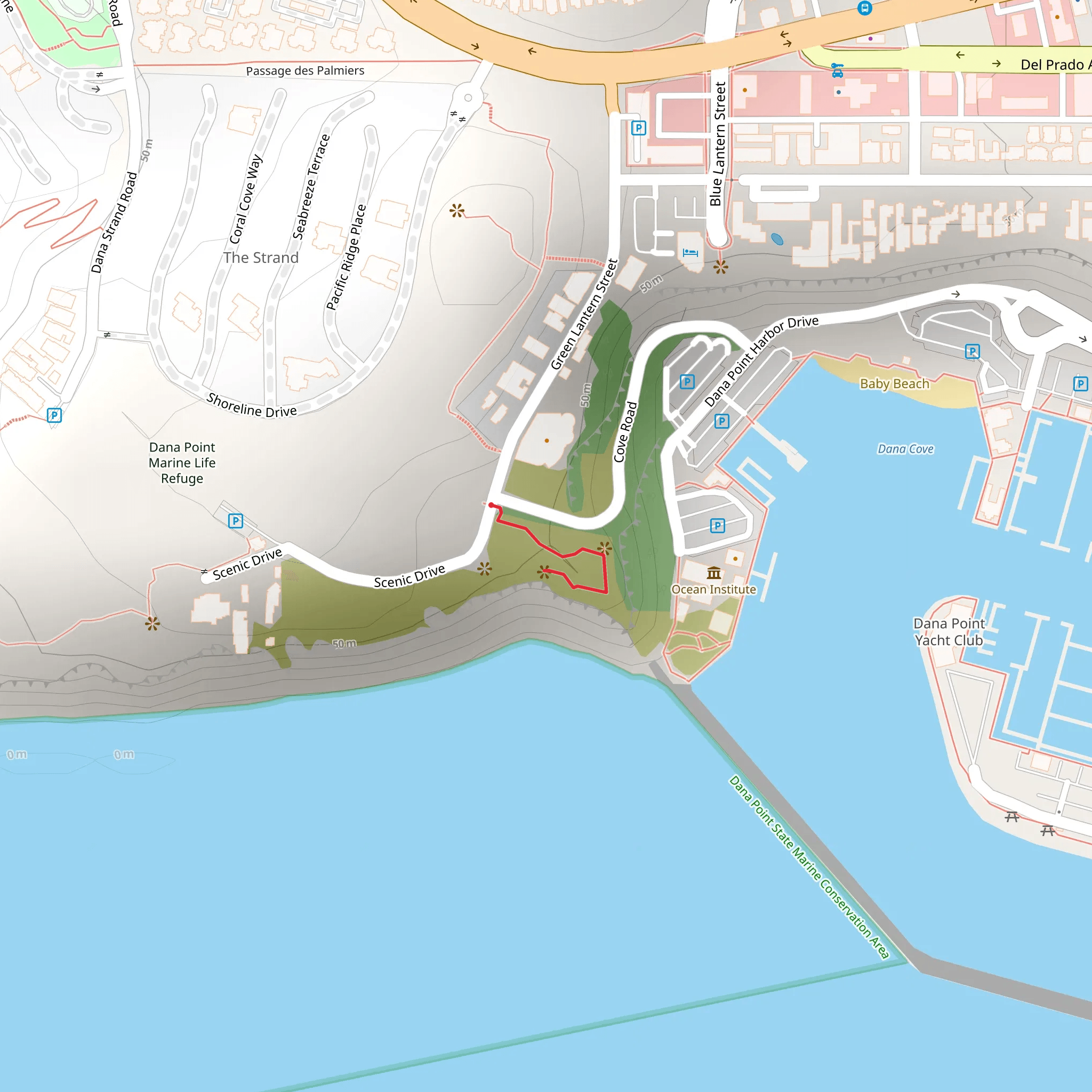 Cove Road mobile static map