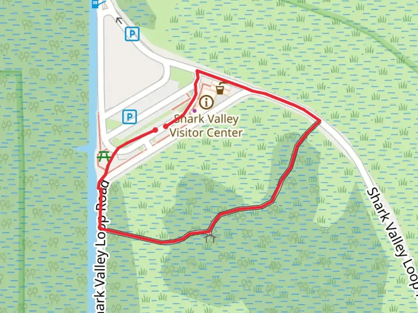 An image depicting the trail Bobcat Broadwalk Loop Trail and its surrounding area.