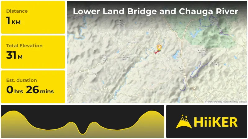 | Lower Land Bridge and Chauga River