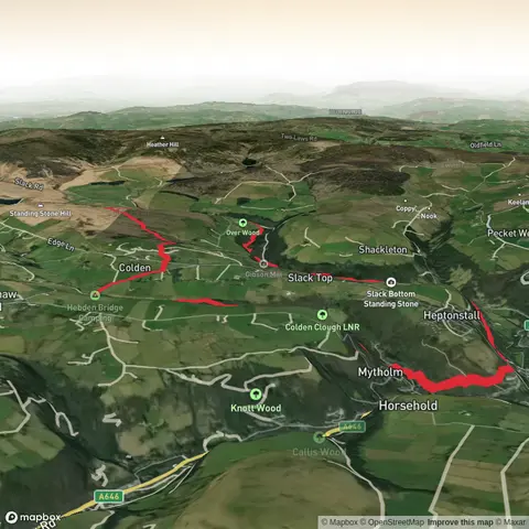 Jack Bridge, Clough Head Hill and Hebden Bridge Loop