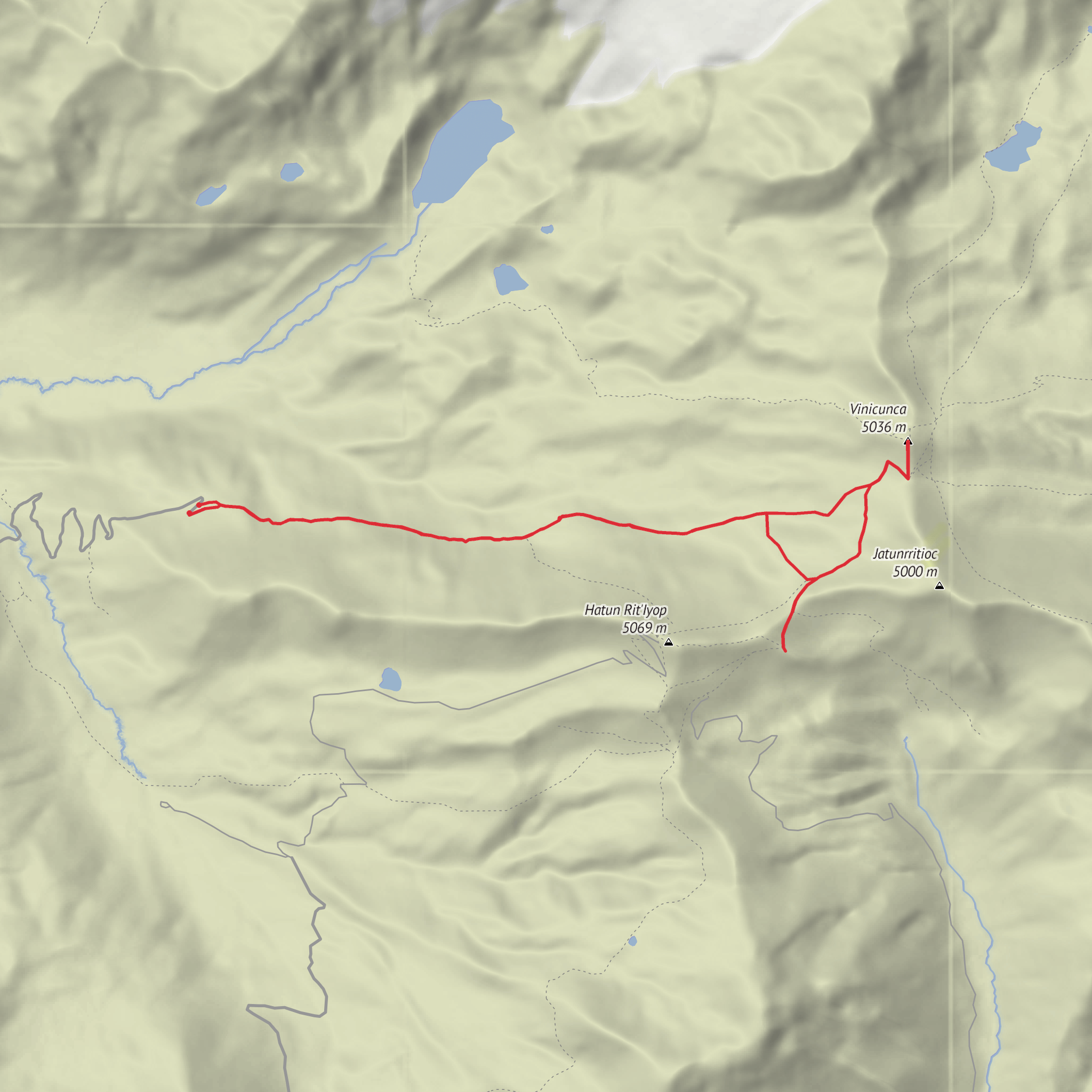 Vinicunca and Red Valley mobile static map