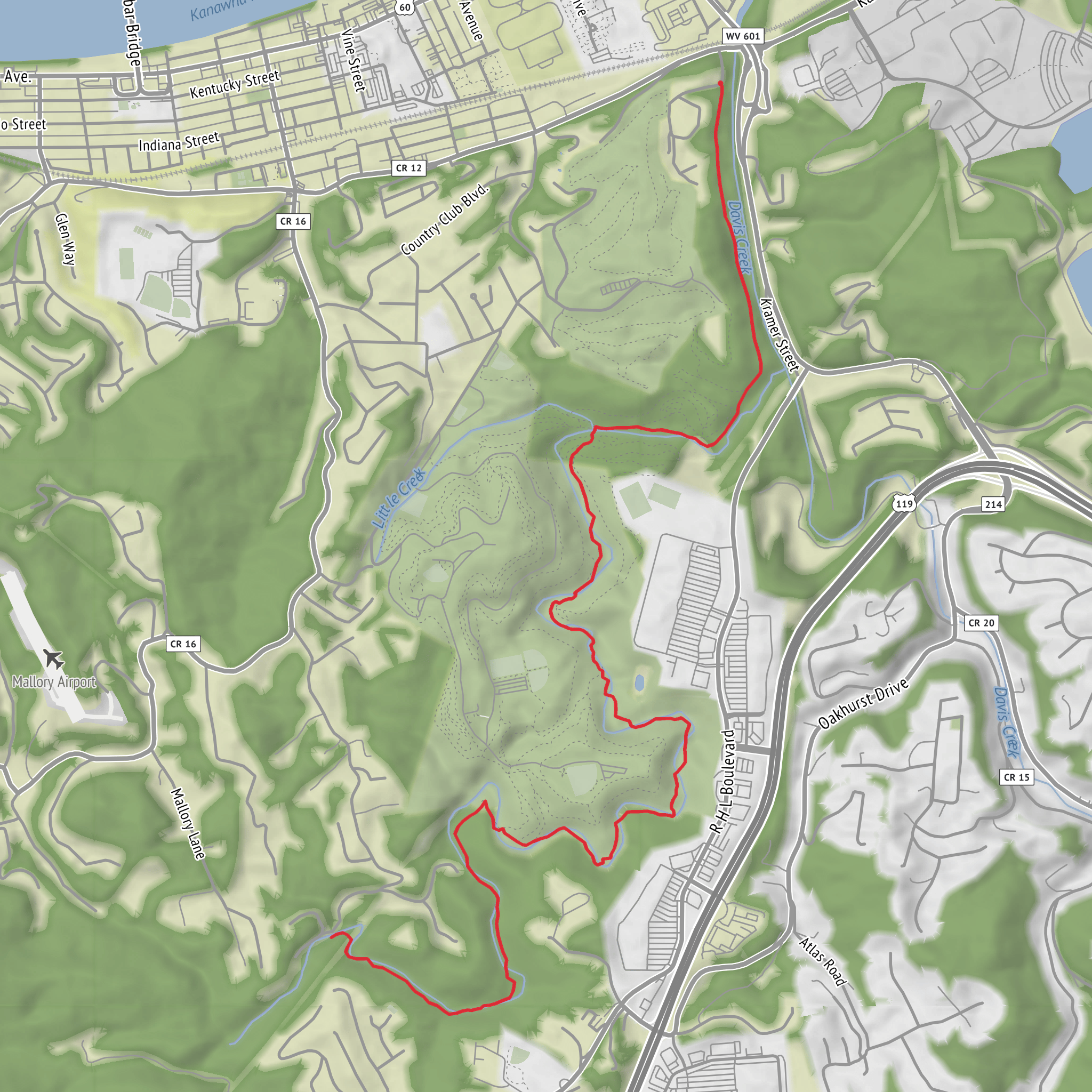 Trace Fork Trail mobile static map