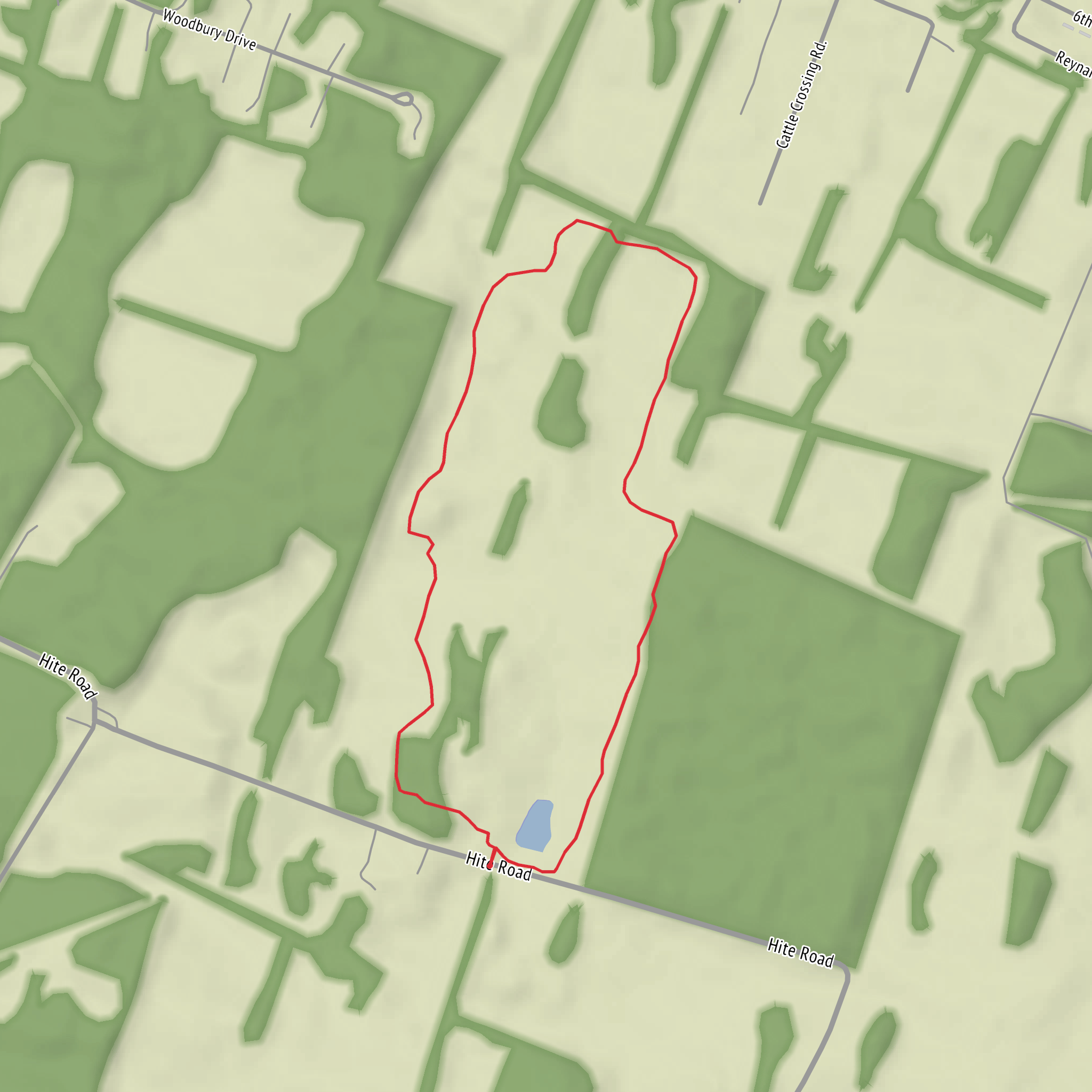 Hite Park Trail mobile static map