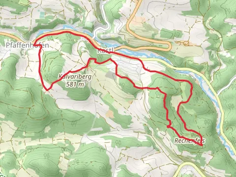 Schweppermannsburg, Kalvariberg, Kastleberg and Rechenfels Loop