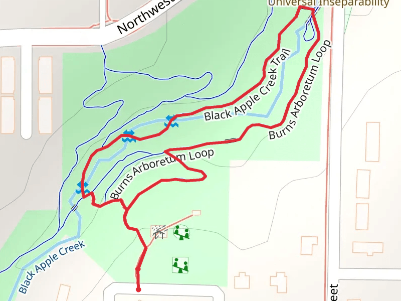 Black Apple Creek Trail and Burns Arboretum Loop