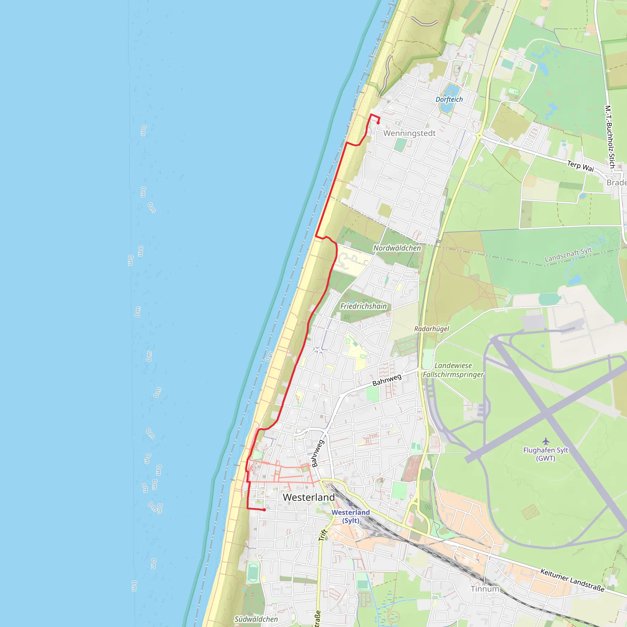Lornsenweg from Wenningstedt mobile static map