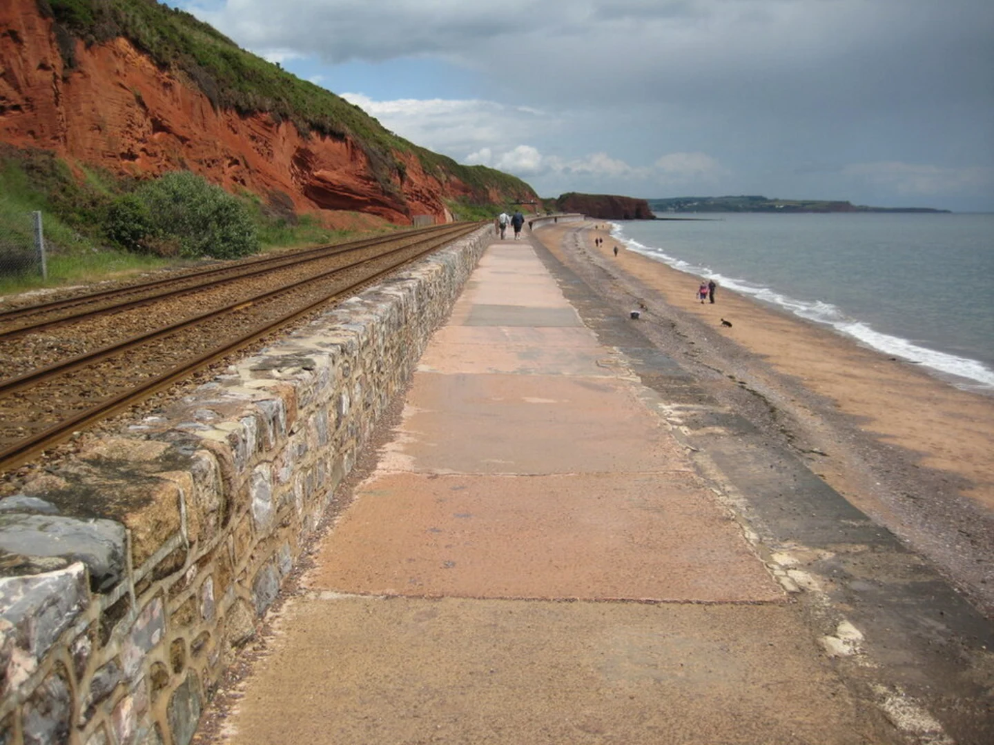 An image depicting the trail Dawlish Sea Wall Walk and its surrounding area.