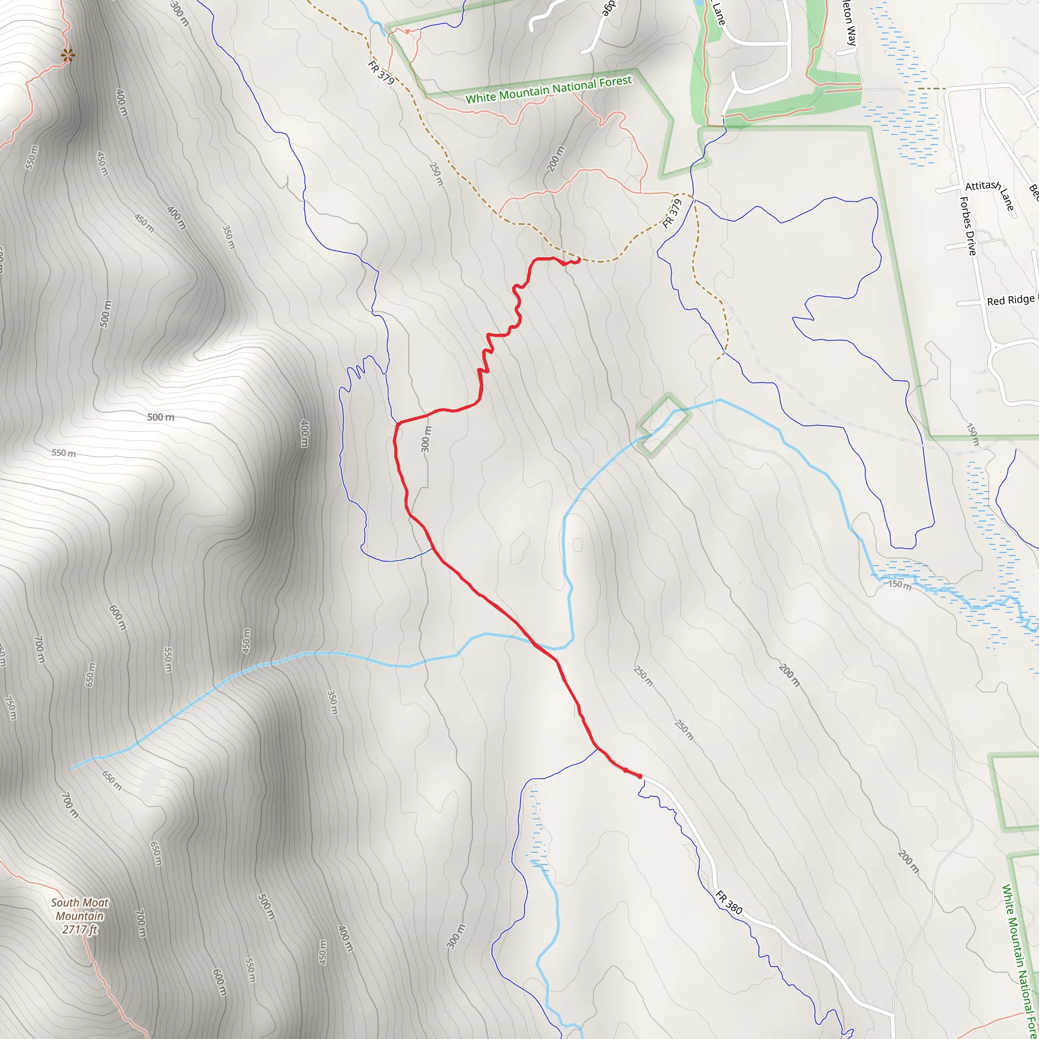 Moat Mineral Site Trail mobile static map