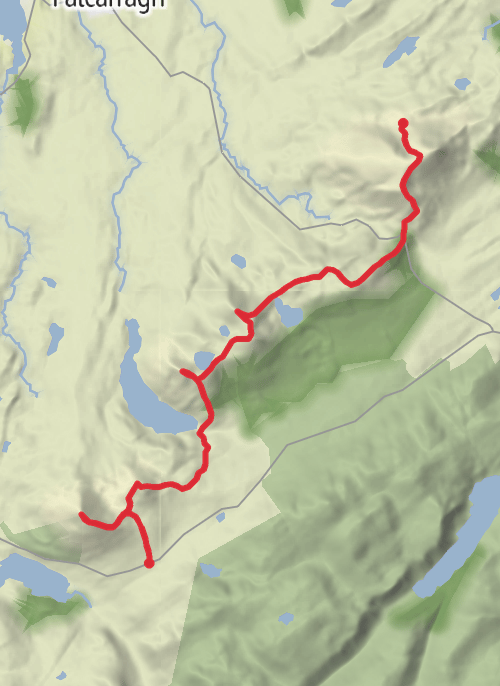 Hike from County Donegal mobile static map