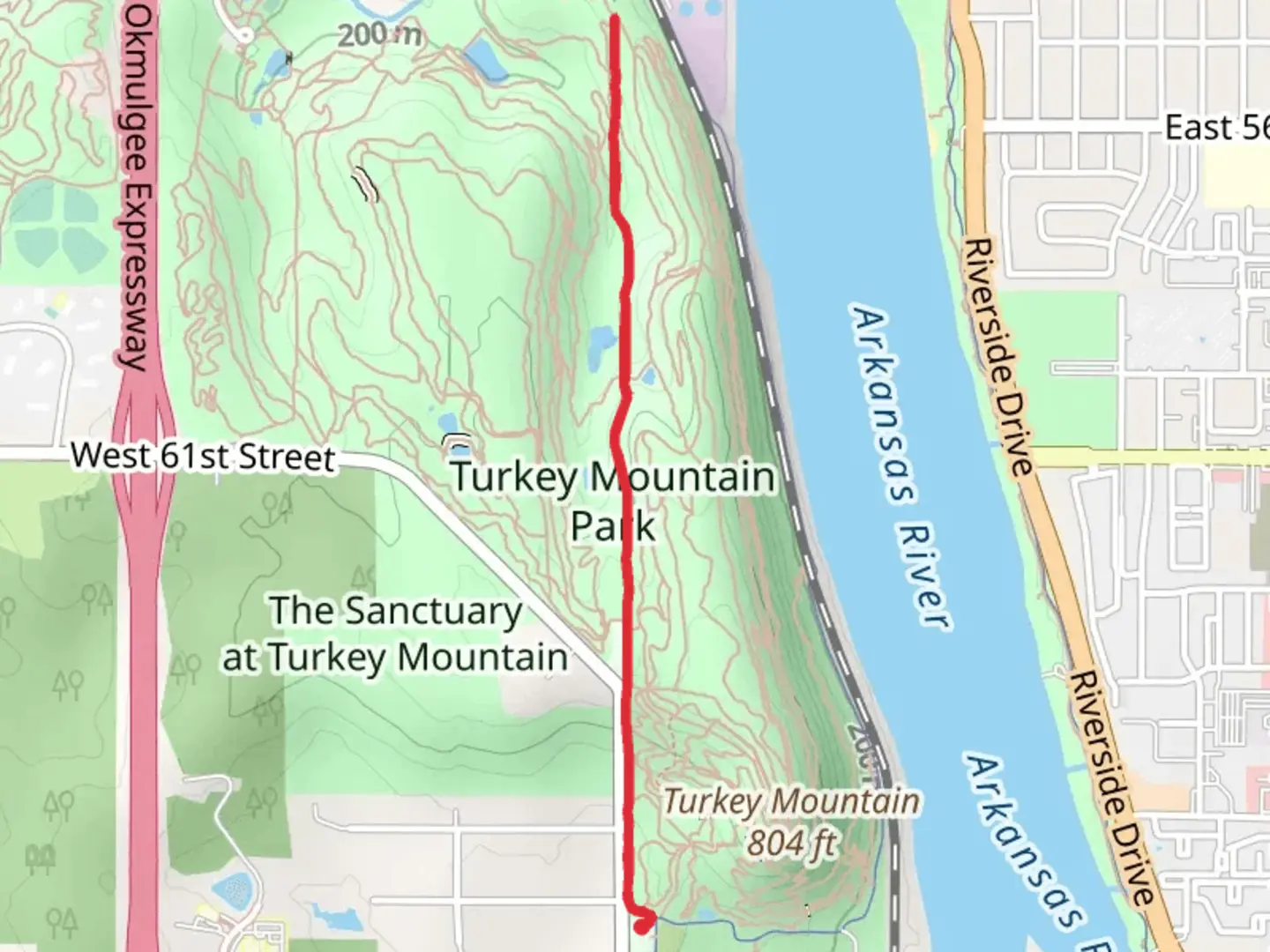 An image depicting the trail Blue Trail and Powerline Trail and its surrounding area.