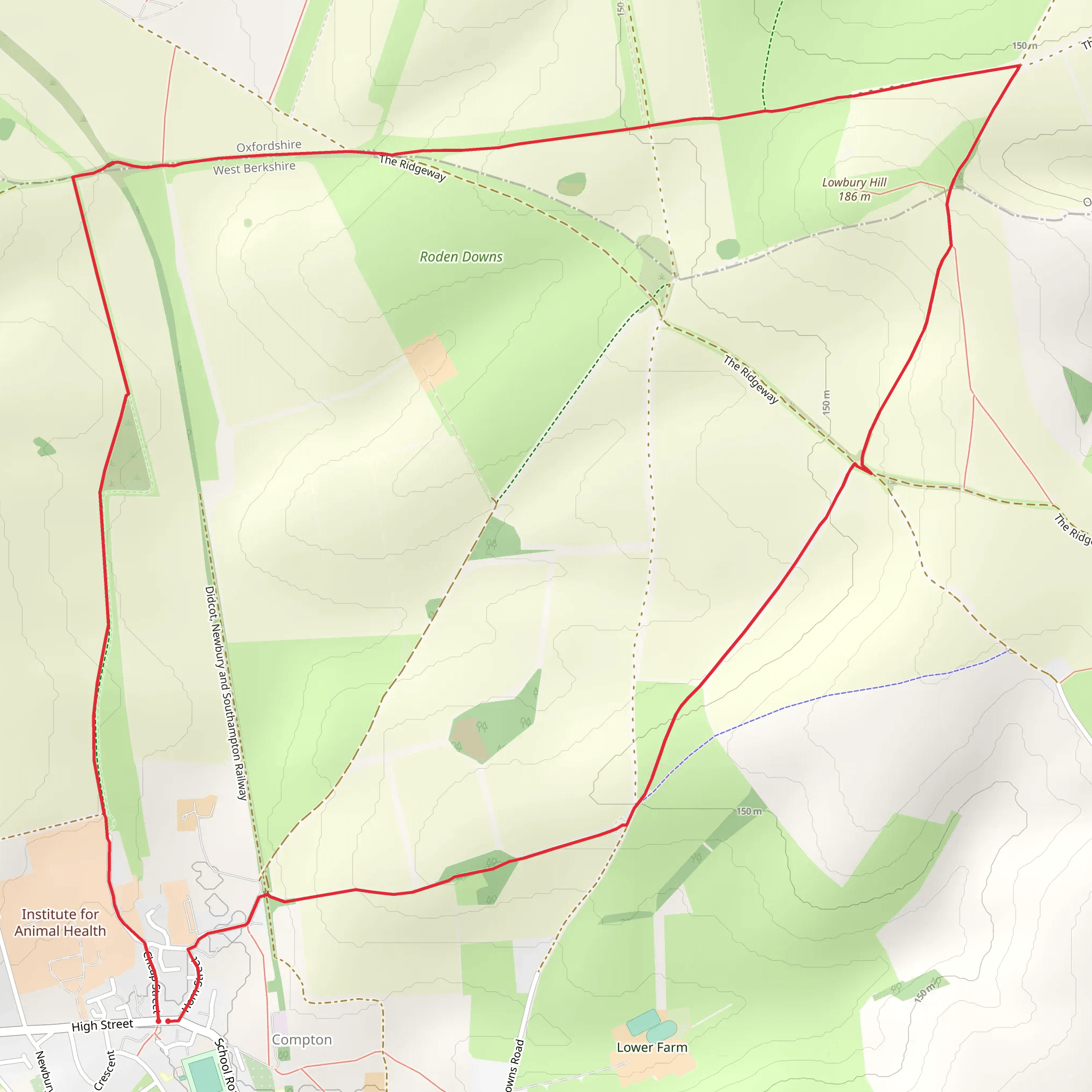 Compton Loop mobile static map