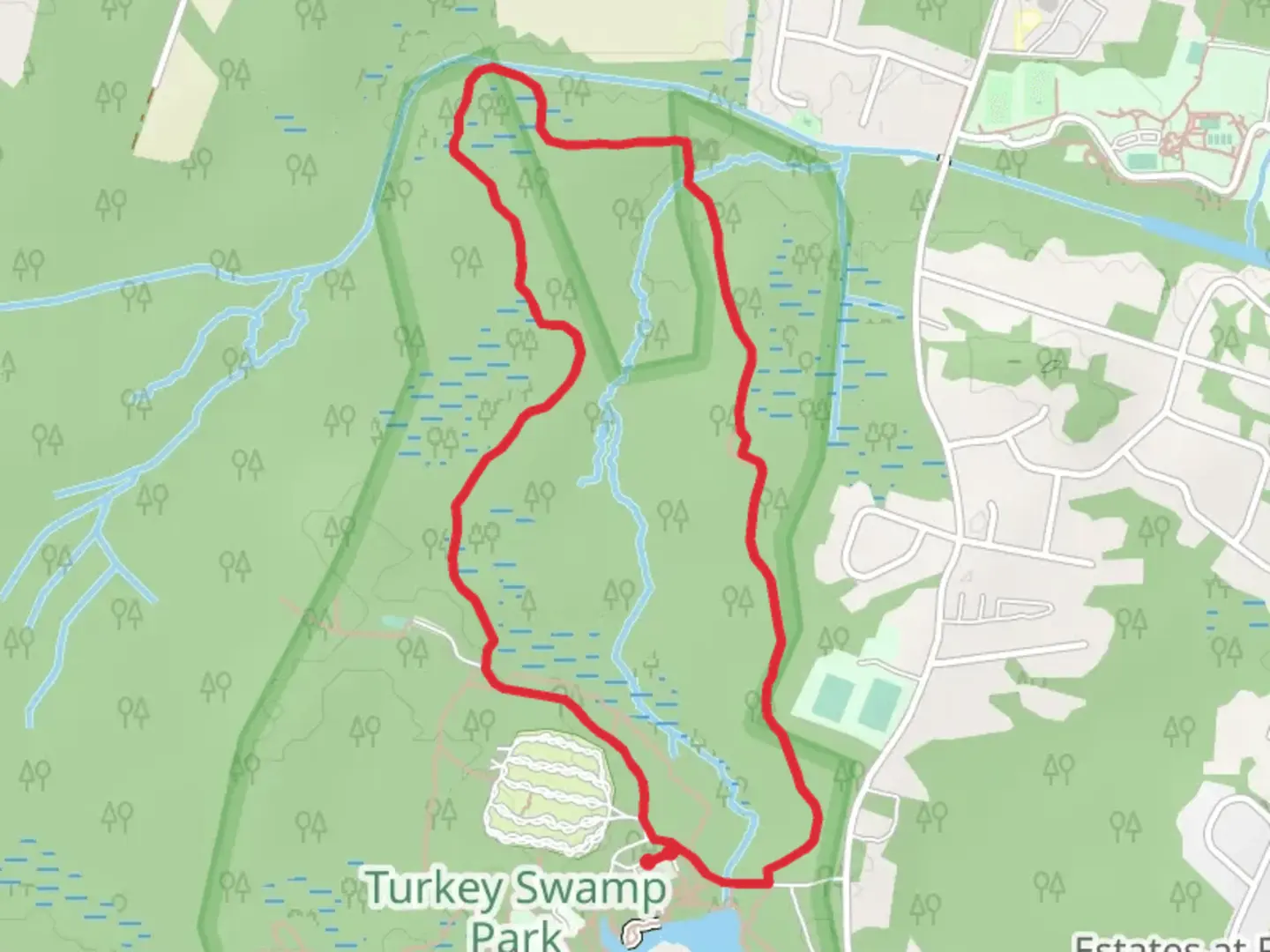 An image depicting the trail Manasquan Loop Trail and its surrounding area.