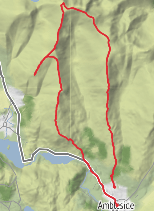 Fairfield Horseshoe, with Stone Arthur thrown in to spice it up mobile static map